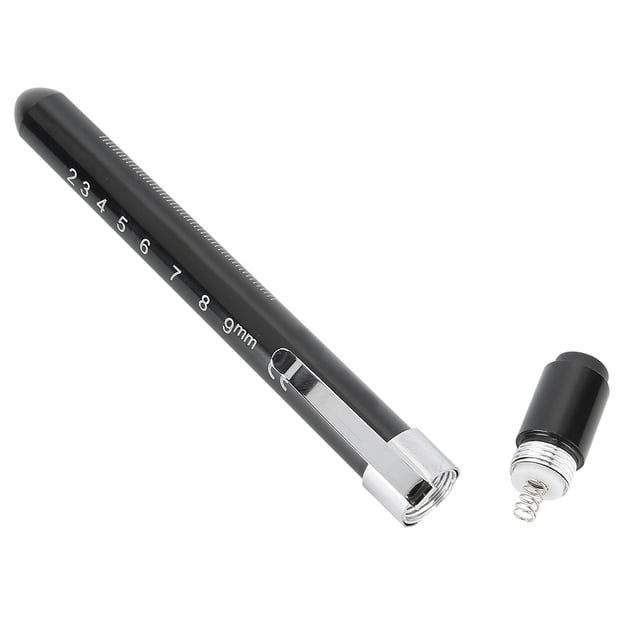 Pluma medidora de pupila portátil Bling Bling linterna accesorio para gafas optometría