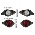 thumbnail image 2 of KFFKFF Golf Cart Light Kit, 12V LED Headlight and Taillight Set with Wiring Harness, Turn Signals, Hazard Lights, Horn, Brake Pad, Zip Ties, ABS Housing, Compatible with Yamaha G29 2007 and Newer, 2 of 9