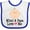 White/Royal, variant on Inktastic Mimi and Papa Love Me Baby Girl Girls Baby Bib