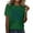 Green, variant on Seductiva Basic T Shirts for Women 2025 Summer Women's Baseball Print T Shirt Comfy Casual Vacation Workout Clothes Trendy Tunic Blouses