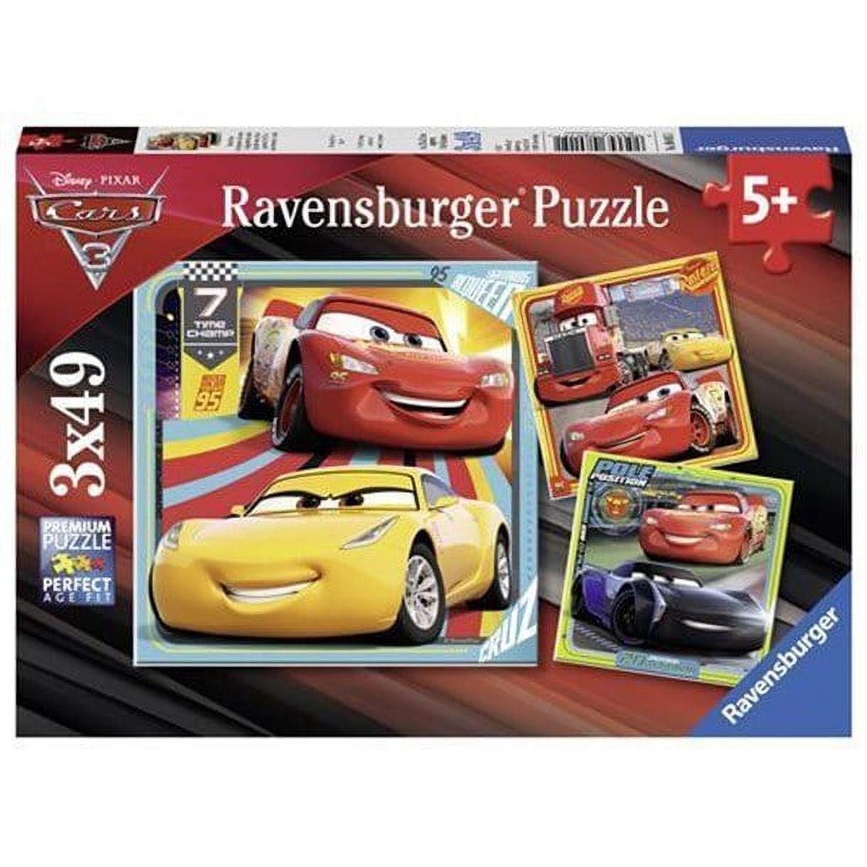 Disney Cars 3 Collection Jigsaw Puzzle, 3x49 Piece