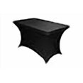 thumbnail image 3 of LA Linen TCSpandex48x24x30_BlackX24 LA Linen Rectangular Spandex Tablecloth, 48 by 24 by 30-Inch, Black, 3 of 3