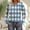 Blue, variant on YHAJDS Casual Tops for Women Spring Random Print Crew Neck Lightweight Breeze Base Tee