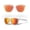 Orange Lens - Clear Frame (Bocas Sunrise), variant on Polarized Sunglasses for Men and Women - Lightweight Unisex Sun Glasses with UV Protection for Driving Fishing, Running, Sports, Beach and Outdoors (Bocas Vue)