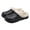 Black, variant on Wovix Womens Classic Lined Platform Clogs Solid Basic Daily Shoes Lined Clogs Winter Warm Plush House Slippers Beige 37