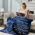 thumbnail image 3 of Son Blanket Gift from Mom, Son Lion Blanket , Blankets for Son from Mom, Son Throw Blanket from Mom, Son Birthday Gifts, for Son, to My Son, I Love You Son Gifts from Mom, 3 of 9