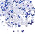 thumbnail image 1 of Uxcell Perlas y Piedras Preciosas de Fondo Plano 3-10mm Tamaños Mixtos Perlas Piedras Preciosas, Mezcla de Azul Oscuro y Blanco 60g, 1 of 6