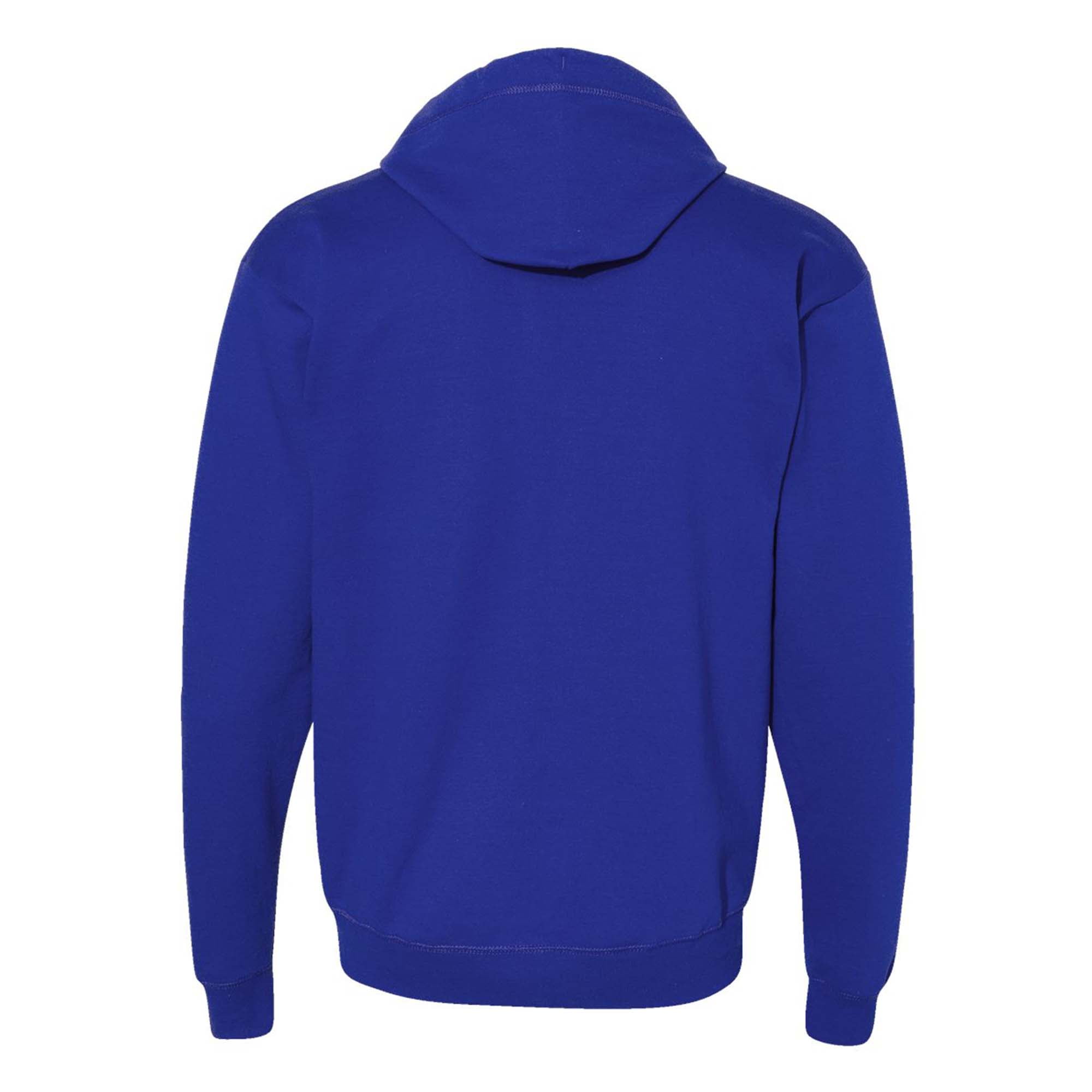 Hanes EcoSmart Full-Zip Hooded Sweatshirt, Soft Fleece Hoodie, Zip-Up Jacket with Pockets, Deep Royal, M