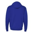 thumbnail image 4 of Hanes EcoSmart Full-Zip Hooded Sweatshirt, Soft Fleece Hoodie, Zip-Up Jacket with Pockets, Deep Royal, M, 4 of 5