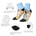 thumbnail image 5 of Silaia Bluey Print Adult Socks,Ankle Athletic Running Socks,Cushioned Breathable Low Cut Sports Tab Socks for Men and Women,Moisture-Wicking Crew Socks, 5 of 7