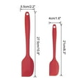 thumbnail image 2 of 2pcs Kitchen Cooking Silicone Spatula Set Heat Resistant Turner Scraper Cooking Baking Utensils Red, 2 of 7