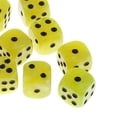 thumbnail image 2 of Paquete de 10 Dados de Plástico D6 Amarillo Zulema para Juegos de RPG, 2 of 3