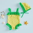 thumbnail image 5 of Gelikeya 4t Swimsuit Girls Boys Swim Set Toddler Bathing Suit Girl Party Cute Cartoon Children Clothes Yellow, 2-3 Years, 5 of 5