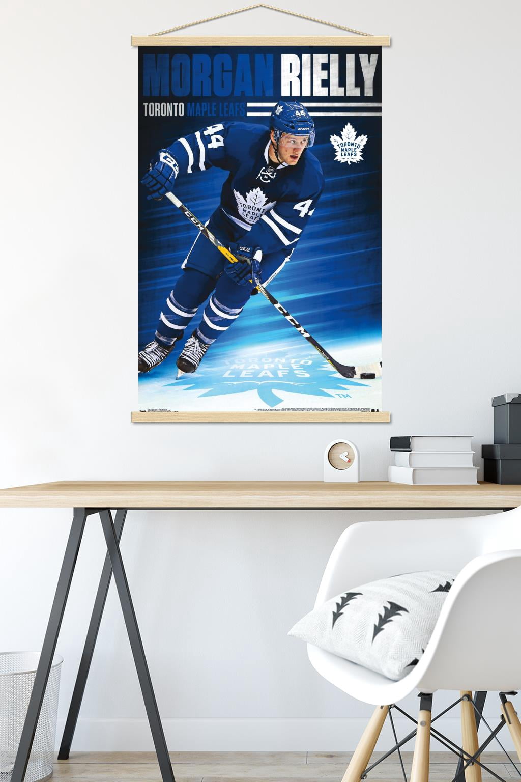 NHL Toronto Maple Leafs - Morgan Rielly 16 Wall Poster with Wooden Magnetic Frame, 22.375" x 34"