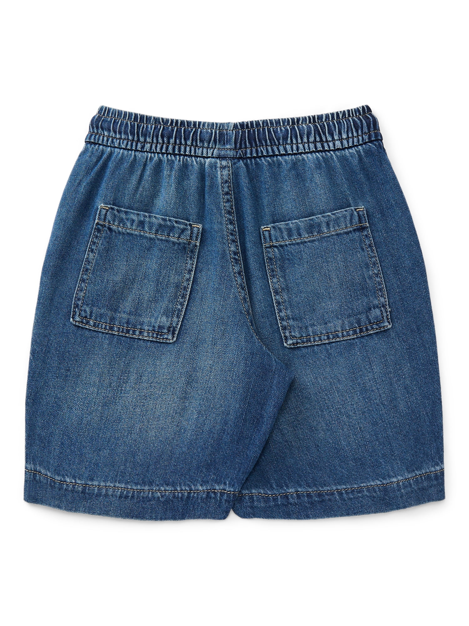 Wonder Nation Boys' Pull On Denim Shorts, Sizes 4-16 & Husky