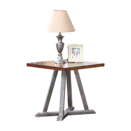 Best Master Furniture Durham Walnut With Brushed Gray Iron End (Best Iron Tablets During Pregnancy)