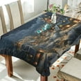thumbnail image 4 of Coolnut Winter Landscape Rectangle Tablecloth Waterproof Polyester Table Clothative Stain Resistant & Wrinkle Resistant Washable Table Cover for Dining Table/Party/Camping 60x120 Inch Decor Gift, 4 of 7
