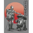 thumbnail image 2 of Boy's Star Wars: Visions Anime R2-D2  Performance Graphic Tee Charcoal Heather Large, 2 of 4