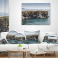 thumbnail image 4 of Designart Huge Rock in Coastline Panorama - Seashore Throw Pillow - 12x20, 4 of 5