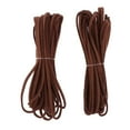 thumbnail image 2 of TISHITA 2pcs 3mm Flat Leather Braiding String 5 Yards Dark Brown, 2 of 7