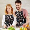 thumbnail image 3 of Pioneer Flower Floral Print Pattern Apron for Women and Men, Cotton Linen Waterproof with Pockets, Adjustable, 33x27 Inch for Kitchen, Gardening, BBQ, Salon, 3 of 6