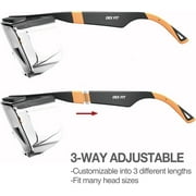 DEX FIT SG210 Grey Safety Over Glasses, Clear Polycarbonate Lens, One Size, 1 Pair