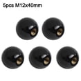 thumbnail image 1 of Chendee 5Pcs Black Round Ball Bakelite Lever Knob M5/6/8/10/12 Machine Tool Replacement,M12X40, 1 of 9