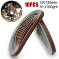 thumbnail image 5 of 10pcs 25*330mm Sanding Belt 40-1000Grit Grinding and Polishing for Angle Grinder, 5 of 5
