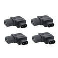 thumbnail image 2 of IEC320 C8 Male To C13 Female Power Adapter, 4Pcs 250V IEC320 C8 To C13 Power Adapter  For Desk Lamps, 2 of 8