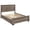 Brown, variant on Kauffman Wood California King Storage Panel Bed Washed Taupe
