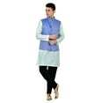 thumbnail image 3 of Sonakshi Fashion Men's Brocade Waistcoat Bandhgala Festive Jacquard Nehru Jacket, 3 of 6