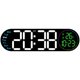 thumbnail image 5 of Reloj de pared de 17.3 pulgadas para la sala de estar, reloj electrónico multifuncional LED, reloj despertador de gran tamaño, reloj de temperatura y humedad, reloj con luz de ambiente - Blanco, 5 of 5