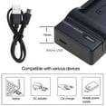 thumbnail image 2 of BYNNIX W126 USB Digital Battery Charging Base Suitable for Camera Battery Super Thin Charging Dock Station Black, 2 of 9