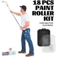 thumbnail image 4 of Paint Roller Kit, 4"9" Paint Rollers for Painting Walls, House Painting Paint Supplies,Paint Tray with Liner, Angled Paint Brush,for Painting Tools, Indoor and Outdoor Decoration, 4 of 7