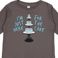 thumbnail image 4 of Inktastic I'm Just Here for the Cake Funny Wedding Boys or Girls Long Sleeve Toddler T-Shirt, 4 of 5