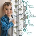 thumbnail image 3 of Alphabet Dinosaur Names Chart Pattern Insulated Teens Curtains Set Of 2, Bedroom Essentials, Toddler Room Decor 52"x84", 3 of 5