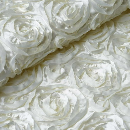 54 X4 Yards Wholesale Ivory Wonderland Rosette Wedding Party