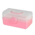 thumbnail image 3 of Boîte de Rangement Pliable Multifonctionnelle avec Poignée pour Peinture Rose et S, 3 of 9