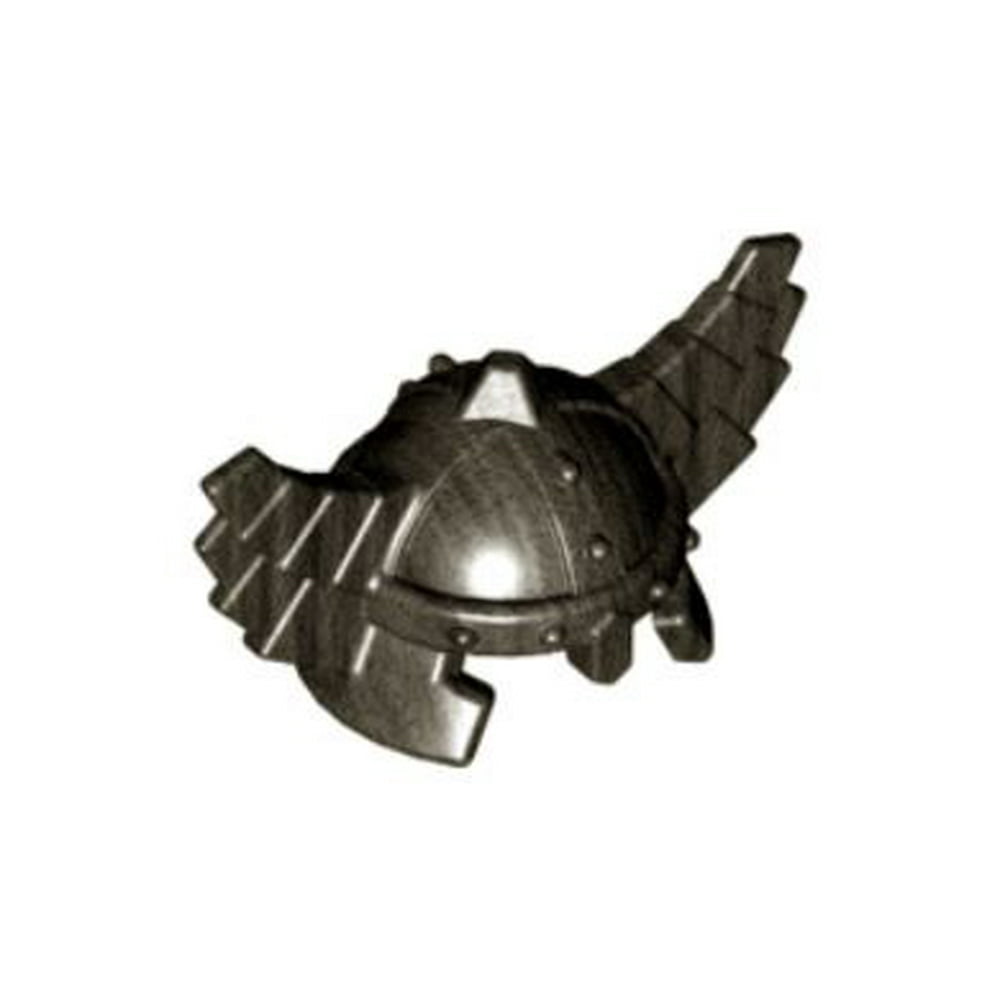 LEGO LEGO Castle Dwarf Helmet with Wings [Dark Gray] [No Packaging ...