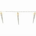 thumbnail image 5 of ZYLER- Northlight Icicle String Christmas Light Set - Warm White - 4.5' Clear Wire -, 5 of 6