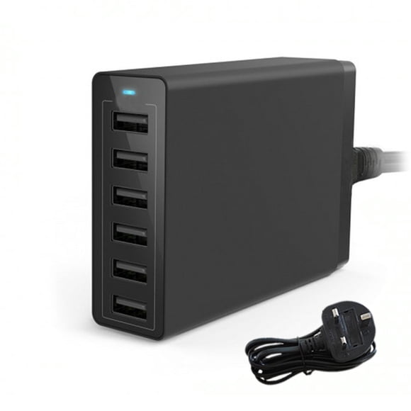 Inteprter 1 Juego de cabezales de de recarga USB, herramientas de carga significativas multipropósito para casa, tienda, viajes, oficina, Plog Teléfono y Comunicación Negro Reino Unido Plog