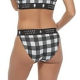 thumbnail image 4 of Women's Soft Spandex String Bikini Plaid Underwear, 4 of 5
