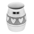 thumbnail image 2 of Corazón de acero inoxidable recuerdo cremación cenizas tarro funerario tamaño L M Talla L Yuyangstore Contenedor de urna de cremación, 2 of 8