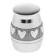 thumbnail image 2 of Urna de cremación de plata para cenizas humanas, urna funeraria para adultos, contenedor artesanal Talla L, 2 of 9