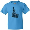 thumbnail image 3 of Inktastic Idaho Silhouette Mandala Youth T-Shirt, 3 of 5