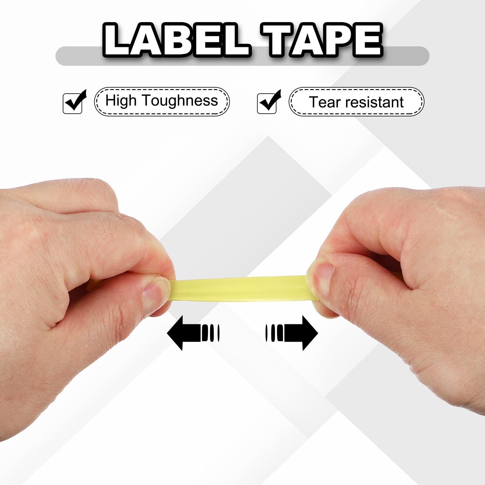 12 Rolls Tape, 0.4"x216ft Instruments Identification Tape Colored PET Adhesive for Steam Capacitors Circuit Boards Motors Electronic, Light Yellow