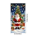 thumbnail image 3 of Christmas Door Cover – Santa Claus Pattern 35 x 71 Inch Polyester Banner – Multicolor Front Door Decoration for Holiday Party & Home Decor, 3 of 6