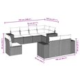 thumbnail image 2 of vidaXL Garden Sofa Set Adjustable Feet Rectangular Modern Modular, 2 of 4
