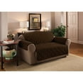 thumbnail image 2 of Innovative Textile Solutions 1-Piece Faux Suede Sofa Furniture Cover Slipcover, Camel, 2 of 5