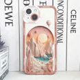 thumbnail image 5 of Paper Cute Landscape Creative Mountain Balloons Phone Case For iPhone 15 Pro Max 14 Plus 13 Mini 12 11 Soft Cover 03 iPhone 13 Pro Max, 5 of 5